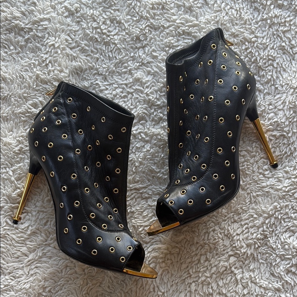 Tom Ford Open Toe Grommet Booties